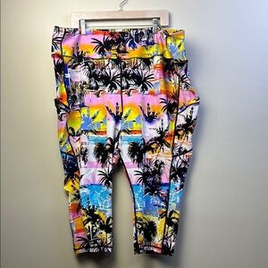Torrid Tropical Print active Leggings/capris